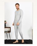 Moda Çizgi Men’s Cotton Gray Underwear Suit 19103 Marketplace