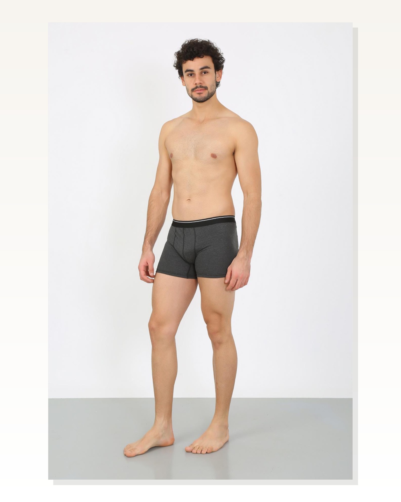Moda Çizgi Men's Cotton Lycra Anthracite 40133 Marketplace blank
