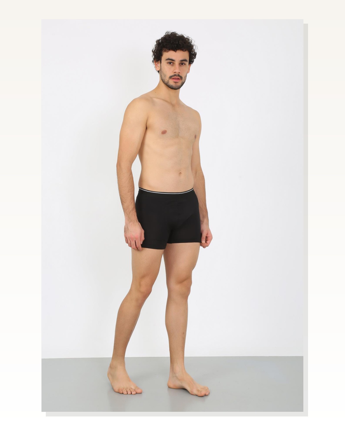 Moda Çizgi Men's Cotton Lycra Black 40133 Marketplace blank
