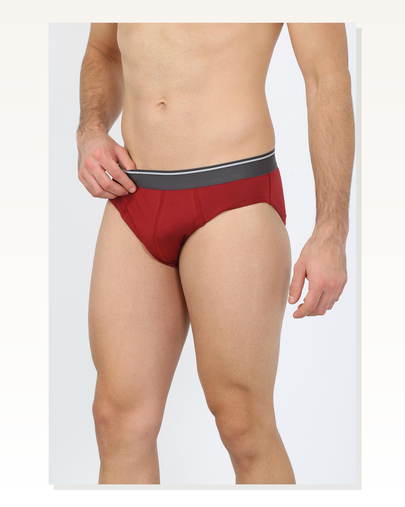 Moda Çizgi Men's Cotton Lycra Slip Claret Red 40132 Marketplace blank