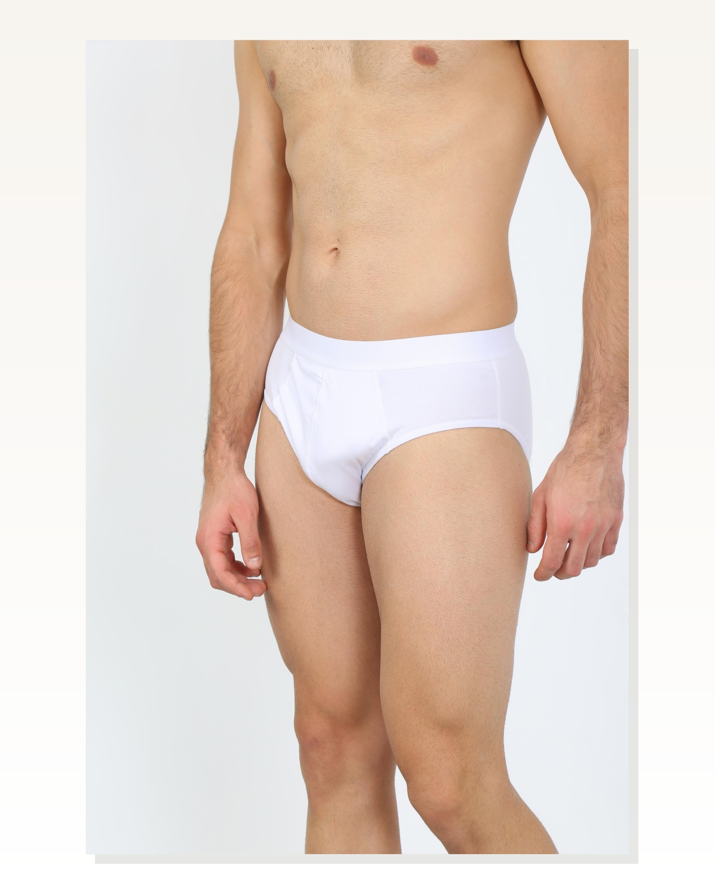 Moda Çizgi Men's Cotton Lycra Slip White 40132 Marketplace blank