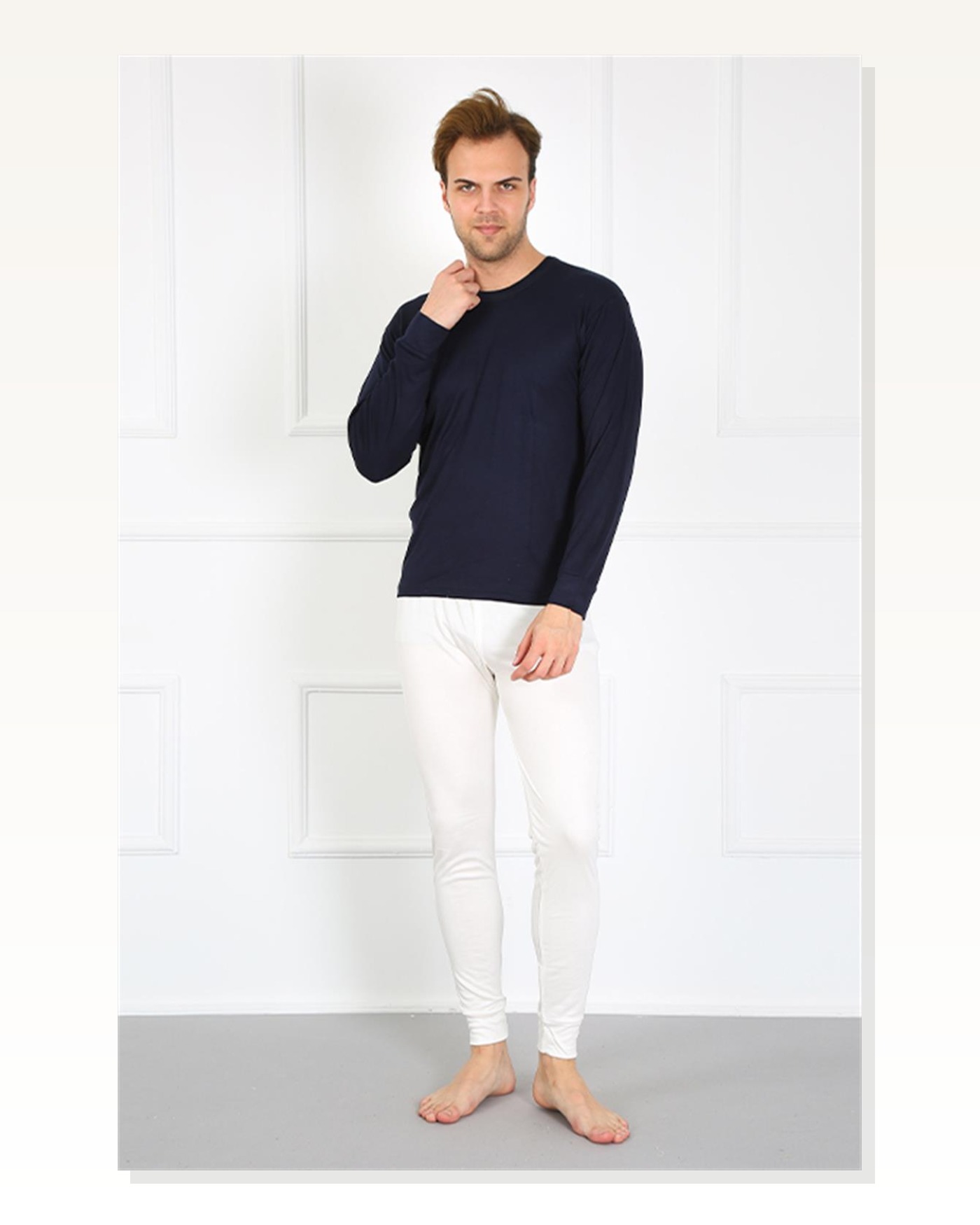 Moda Çizgi Men's Cotton White Single Bottom Underwear 19102 Marketplace blank
