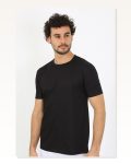 Moda Çizgi Men’s Crew Neck Black Combed Cotton Undershirt 6567 Marketplace