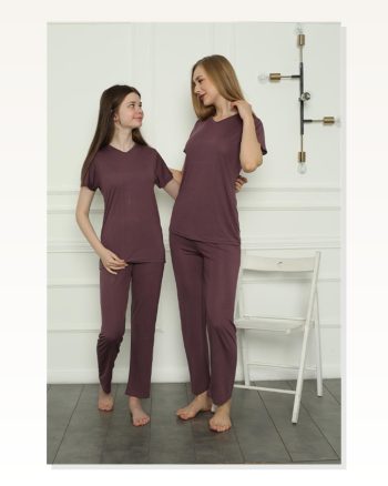 Moda Çizgi Anne Kız Aile Penye Pijama Takım Ayrı Ayrı Satılır. Fiyatları Farklıdır 50106