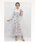 Moda Çizgi Patterned Dress Indigo Marketplace
