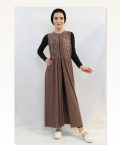 Moda Çizgi Pleated Vest Mc714 Mink Marketplace