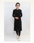Moda Çizgi Sequin Embroidered Vest Mc724 Black Marketplace