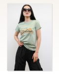 Moda Çizgi Shine Printed Tshirt Mint Marketplace