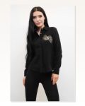 Moda Çizgi Stone Çizgin Shirt MC2301 Black