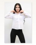 Moda Çizgi Stone Çizgin Shirt MC2301 White