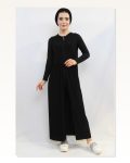 Moda Çizgi Stone Embroidered Pleated Vest Black MC727 Marketplace