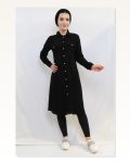 Moda Çizgi Tunic Shirt Black Marketplace