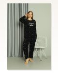 Moda Çizgi Welsoft Polar Kadın Büyük Beden Pijama Takımı 808043 Marketplace