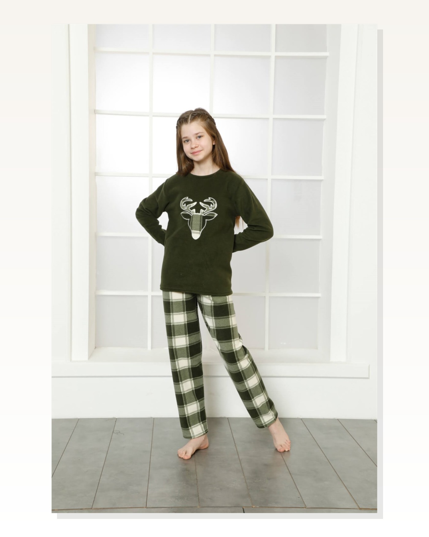 Moda Çizgi WelSoft Polar Kids Pajama Set 4633 Marketplace blank