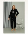Moda Çizgi Welsoft Polar Women's Pajama Set 8514