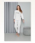 Moda Çizgi Welsoft Polar Women's Pajama Set 8515