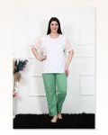Moda Çizgi Women 5XL-6XL-7XL-8XL Plus Size Short Sleeve Pajama Set 75001 Marketplace
