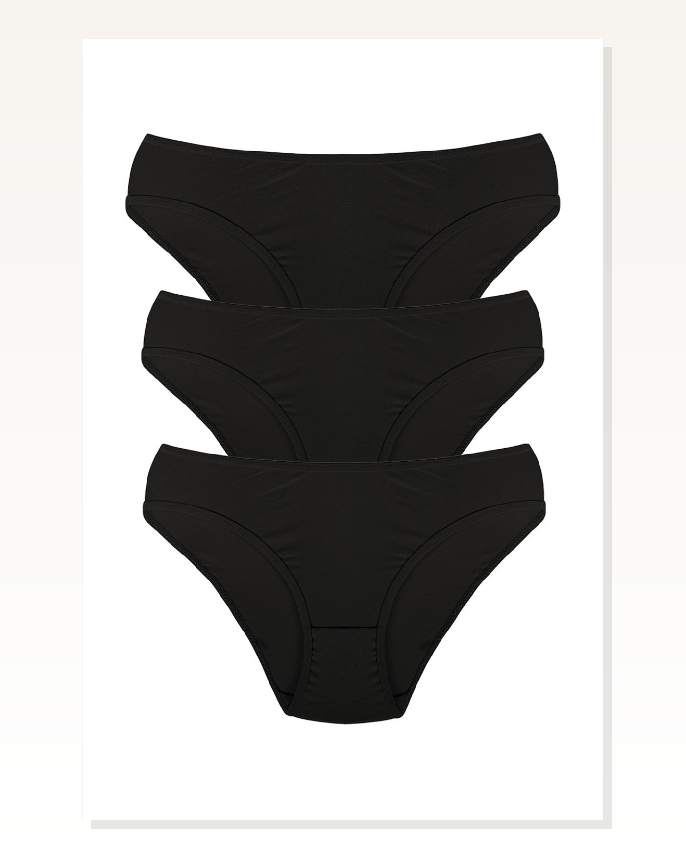 Moda Çizgi Women's 3-Piece Panties 40241 Marketplace blank