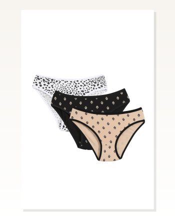 Moda Çizgi Women’s 3-PIECE Panties 40247