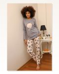 Moda Çizgi Women’s Combed Cotton Long Sleeve Pajama Set 4186 Marketplace