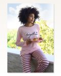 Moda Çizgi Women’s Combed Cotton Long Sleeve Pajama Set 4190 Marketplace