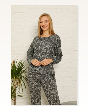 Moda Çizgi Women's Combed Cotton Pajamas