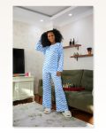 Moda Çizgi Women’s Combed Cotton Wide Leg Pajama Set 4122 Marketplace
