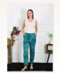 Moda Çizgi Women’s Cotton 3 Thread Bottom Tracksuit with Pockets Turquoise 27510 Marketplace