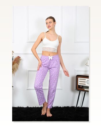 Moda Çizgi Women's Cotton Bottom Pajamas 27459
