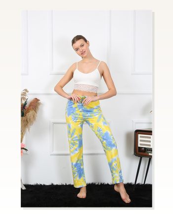 Moda Çizgi Women's Cotton Bottom Pajamas 27466
