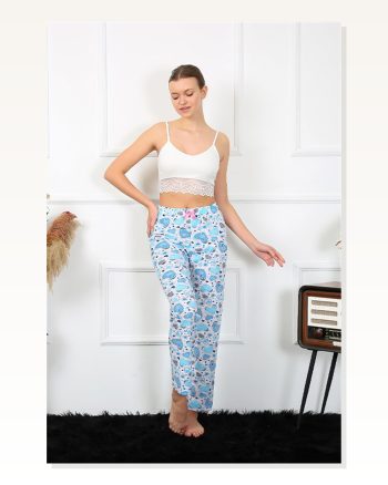 Moda Çizgi Women's Cotton Bottom Pajamas 27469