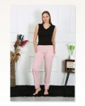 Moda Çizgi Women’s Cotton Combed Cotton Single Bottom Pajamas Powder 27512 Marketplace