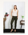 Moda Çizgi Women’s Cotton Combed Cotton Single Bottom Pajamas with Pockets Khaki 27512 Marketplace