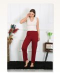 Moda Çizgi Women’s Cotton Combed Single Bottom Pajamas Claret Red 27514 Marketplace