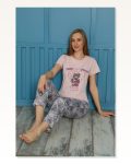 Moda Çizgi Women's Cotton Pajama Set 20502P