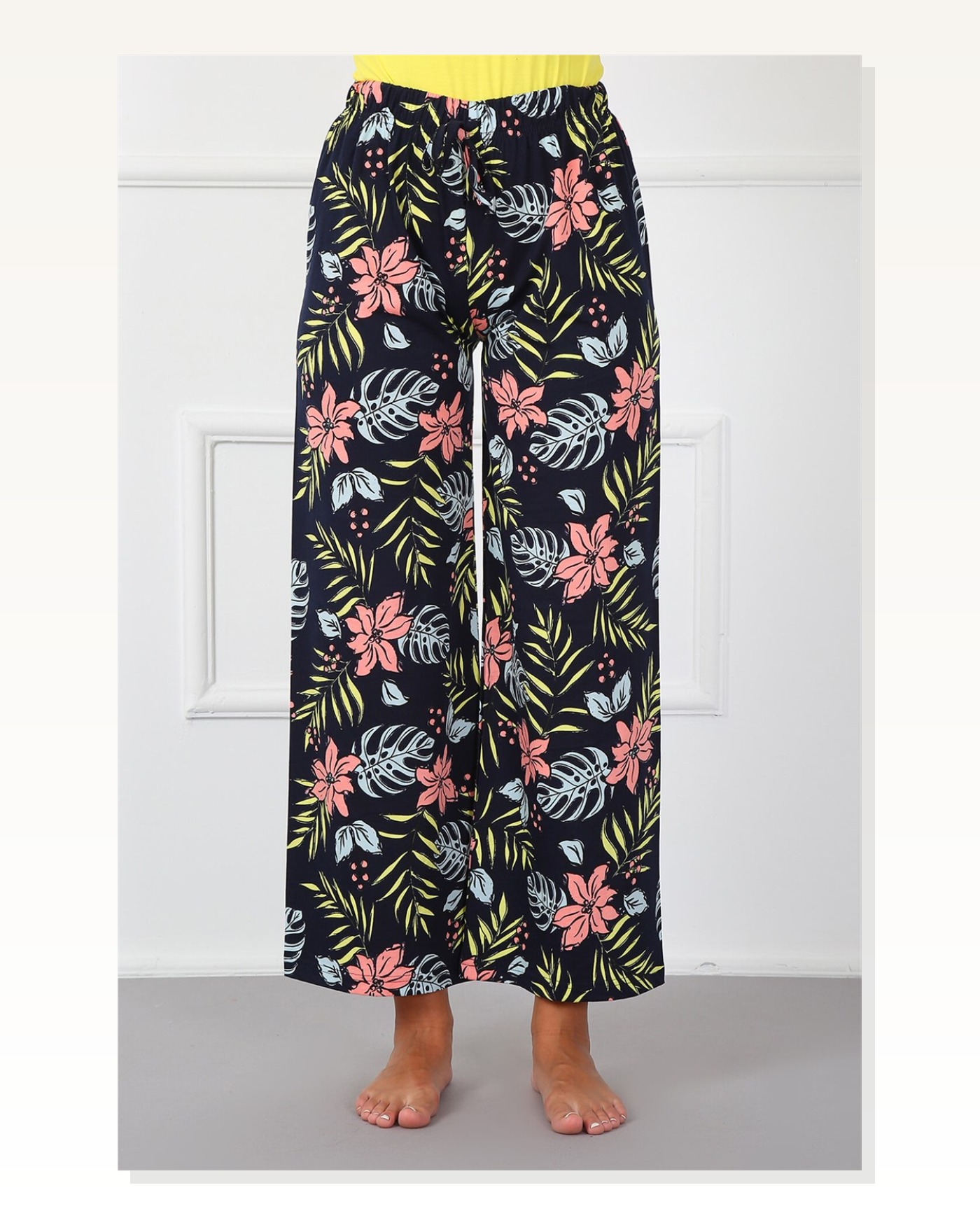 Moda Çizgi Women's Cotton Single Bottom Pajamas 210012 Marketplace blank