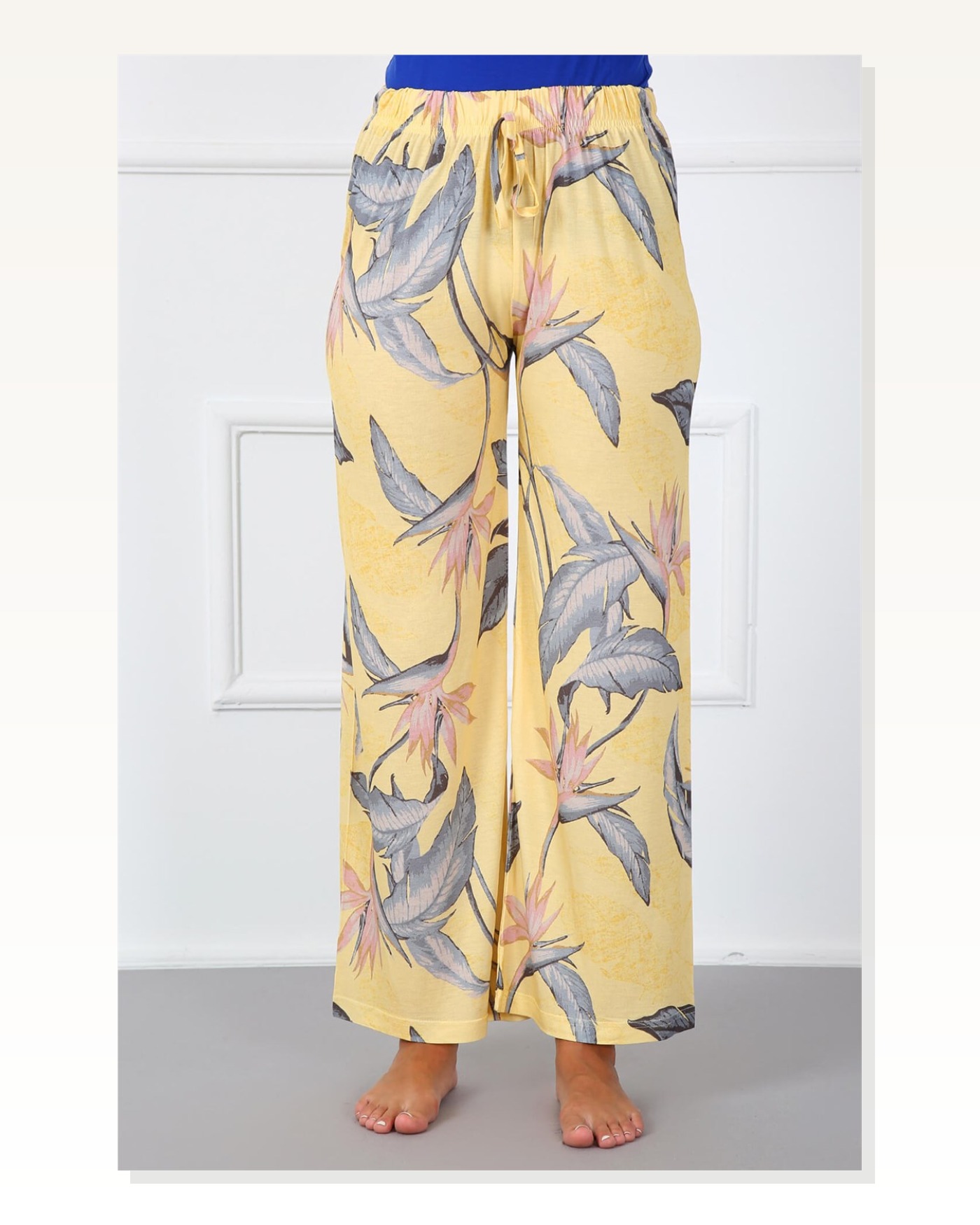 Moda Çizgi Women's Cotton Single Bottom Pajamas 210019 Marketplace blank