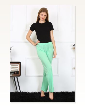Moda Çizgi Women's Cotton Single Bottom Pajamas 27496