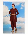 Moda Çizgi Women’s Full Hijab Claret Red Swimsuit 31060 Marketplace
