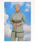Moda Çizgi Women’s Full Hijab Swimsuit Water Green 31061 Marketplace