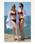 Moda Çizgi Women’s Half Supported Bottom Top Bikini Set Black 35012 Marketplace