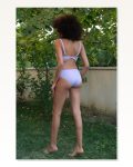 Moda Çizgi Women’s Hollow Bow Covered Lilac Bottom Top Bikini Set 35011 Marketplace