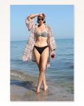 Moda Çizgi Women’s Kimono Pareo Beach Dress Milk Brown 38040 Marketplace