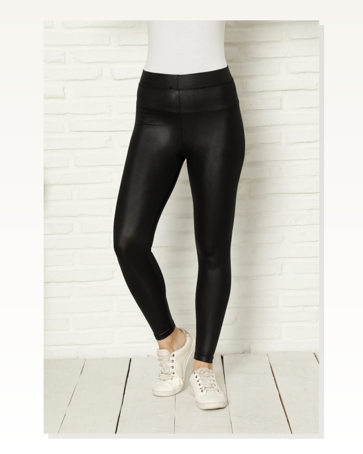 Moda Çizgi Women's Leather Leggings 5885 Marketplace blank