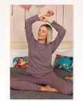 Moda Çizgi Women’s Long Sleeve Combed Cotton Pajama Set 4172 Marketplace