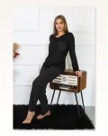 Moda Çizgi Women’s Long Sleeve Combed Cotton Pajama Set 4193 Marketplace