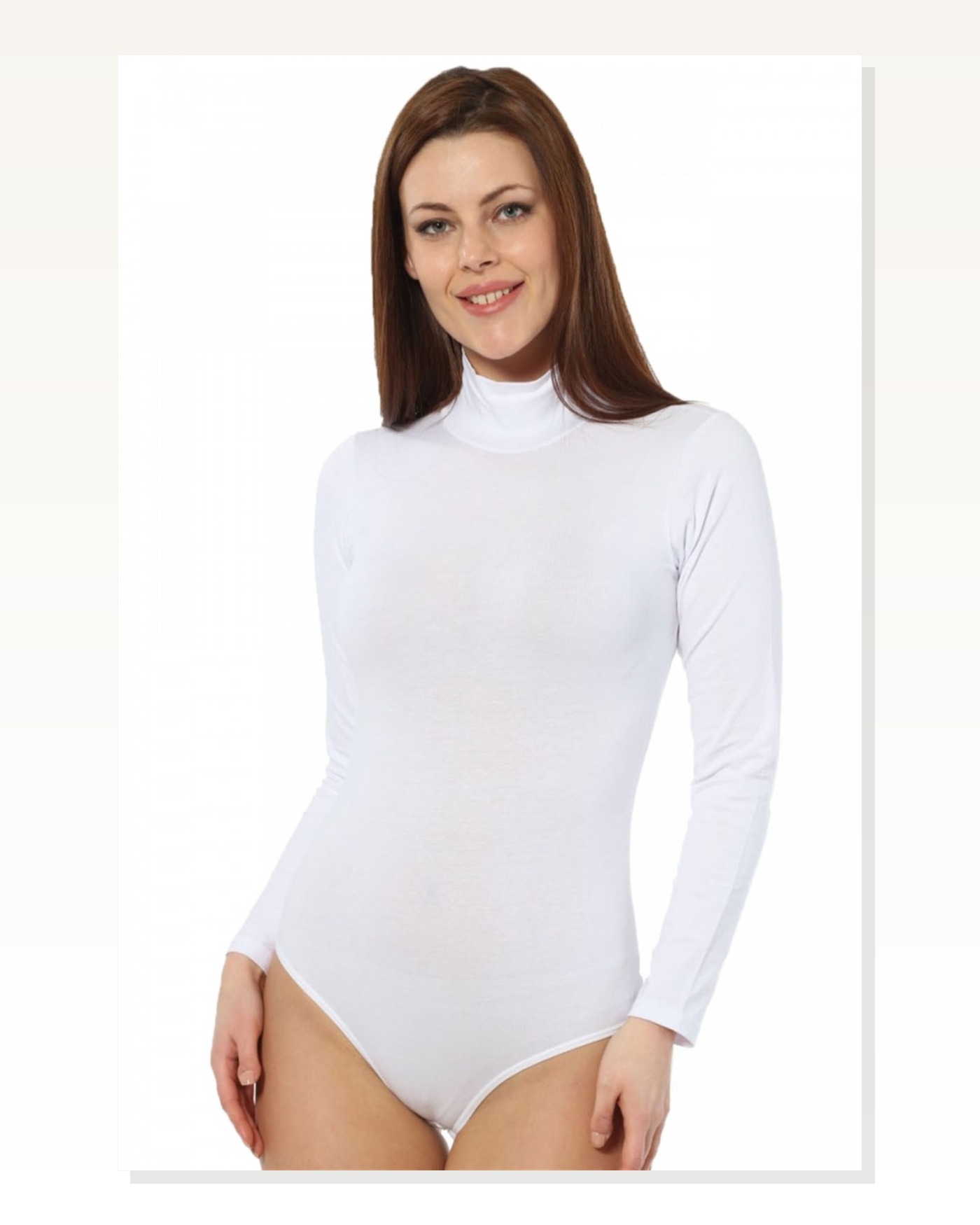 Moda Çizgi Women's Long Sleeve Turtleneck Snapback Body 260 Marketplace blank