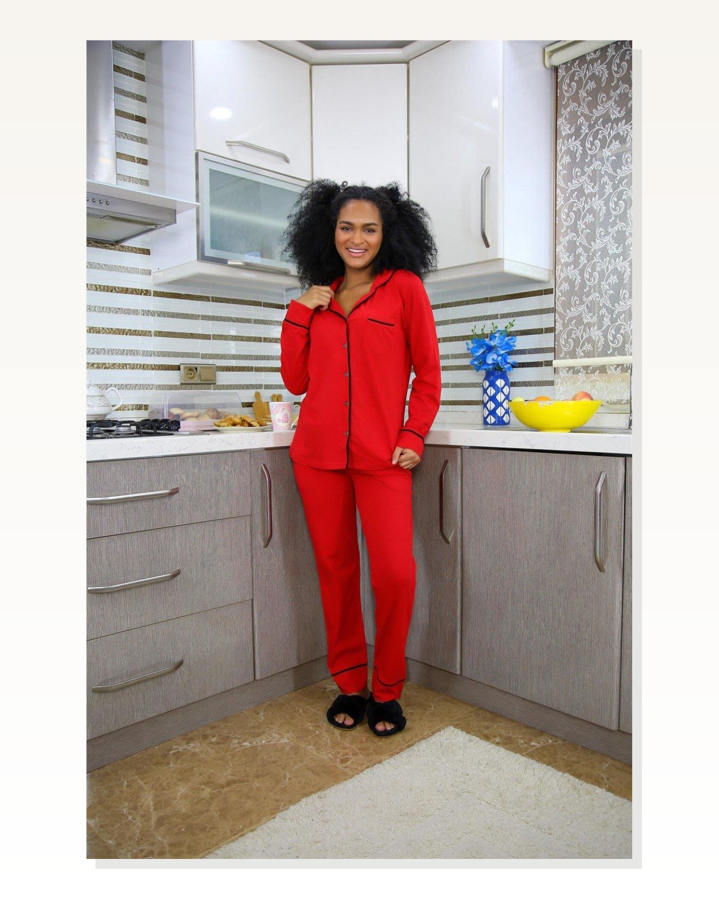 Moda Çizgi Women's New Year's Set of 2 Special Heart Boxed Slips - Pajamas Gift Set 20244 Marketplace blank