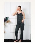 Moda Çizgi Women’s Rope Strap Green Plaid Pajama Set 4135 Marketplace