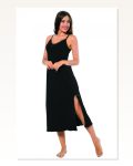 Moda Çizgi Women's Rope Strap Long Nightgown 901
